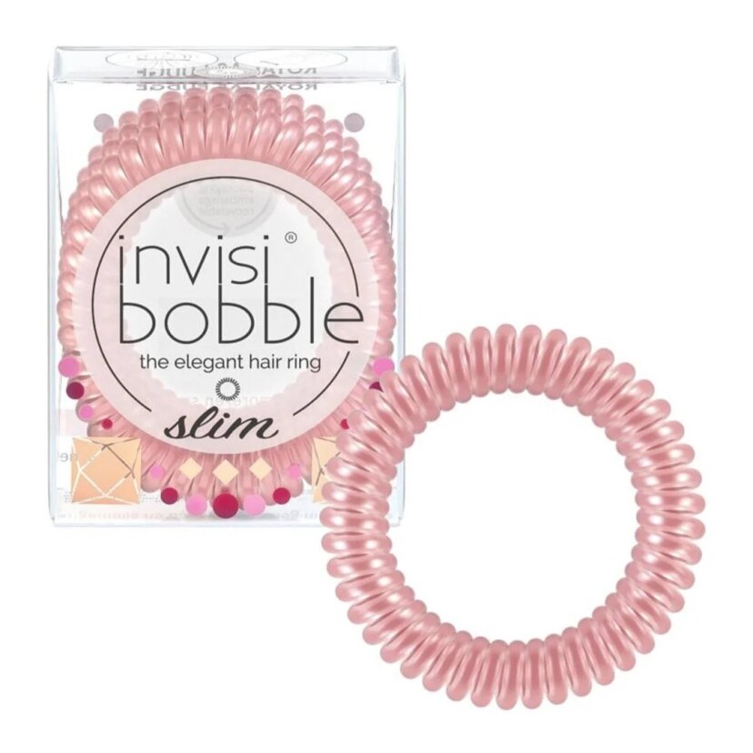 Резинка-браслет для волосся Invisibobble SLIM - BRITISH ROYAL FUDGE