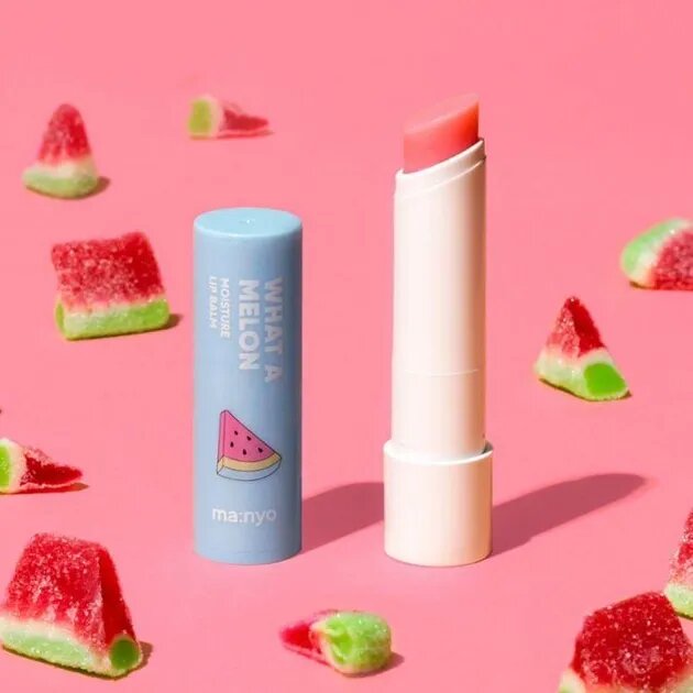 Бальзам для губ зволожувальний з кавуном Manyo What A Melon Moisture Lip Balm — Фото 1