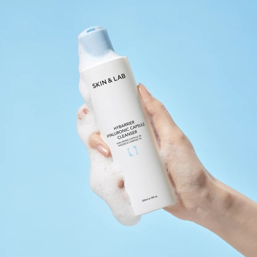 Зволожувальний гель для вмивання SKIN&amp;LAB Hybarrier Hyaluronic Capsule Cleanser — Фото 1