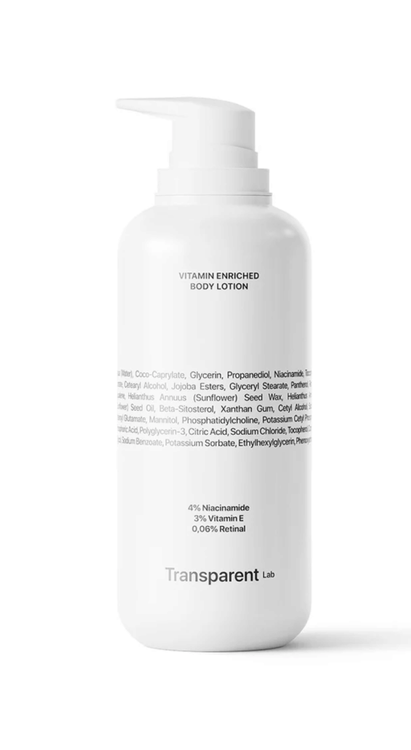 Збагачений вітамінами лосьйон для тіла Transparent-Lab Vitamin Enriched Body Lotion