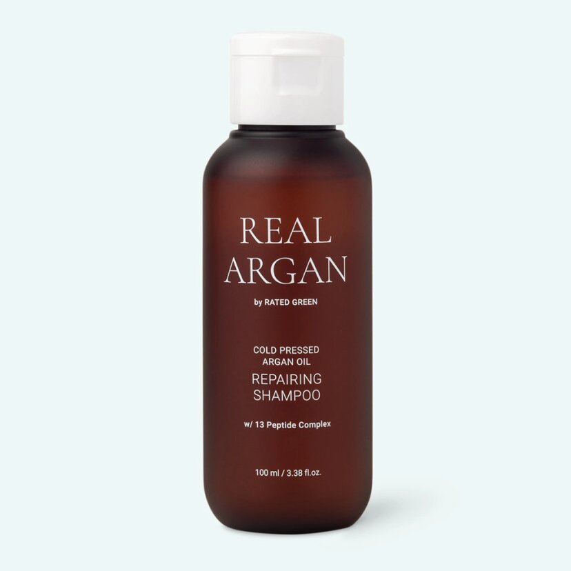 Відновлюючий шампунь з аргановим маслом RATED GREEN Real Argan Repairing Travel Shampoo