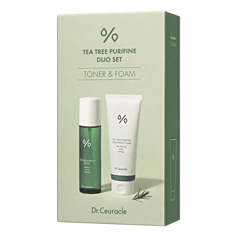 Набір засобів з чайним деревом (тонер + пінка для вмивання) Dr.Ceuracle Tea Tree Purifine Duo Set