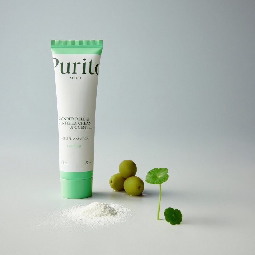 Крем відновлювальний з центеллою без олій Purito Seoul Wonder Releaf Centella Cream Unscented — Фото 2